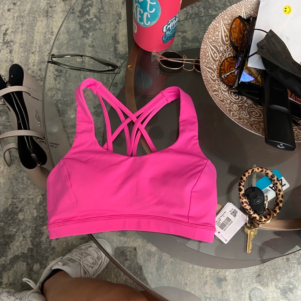 COPY - lululemon sonic pink sports bra